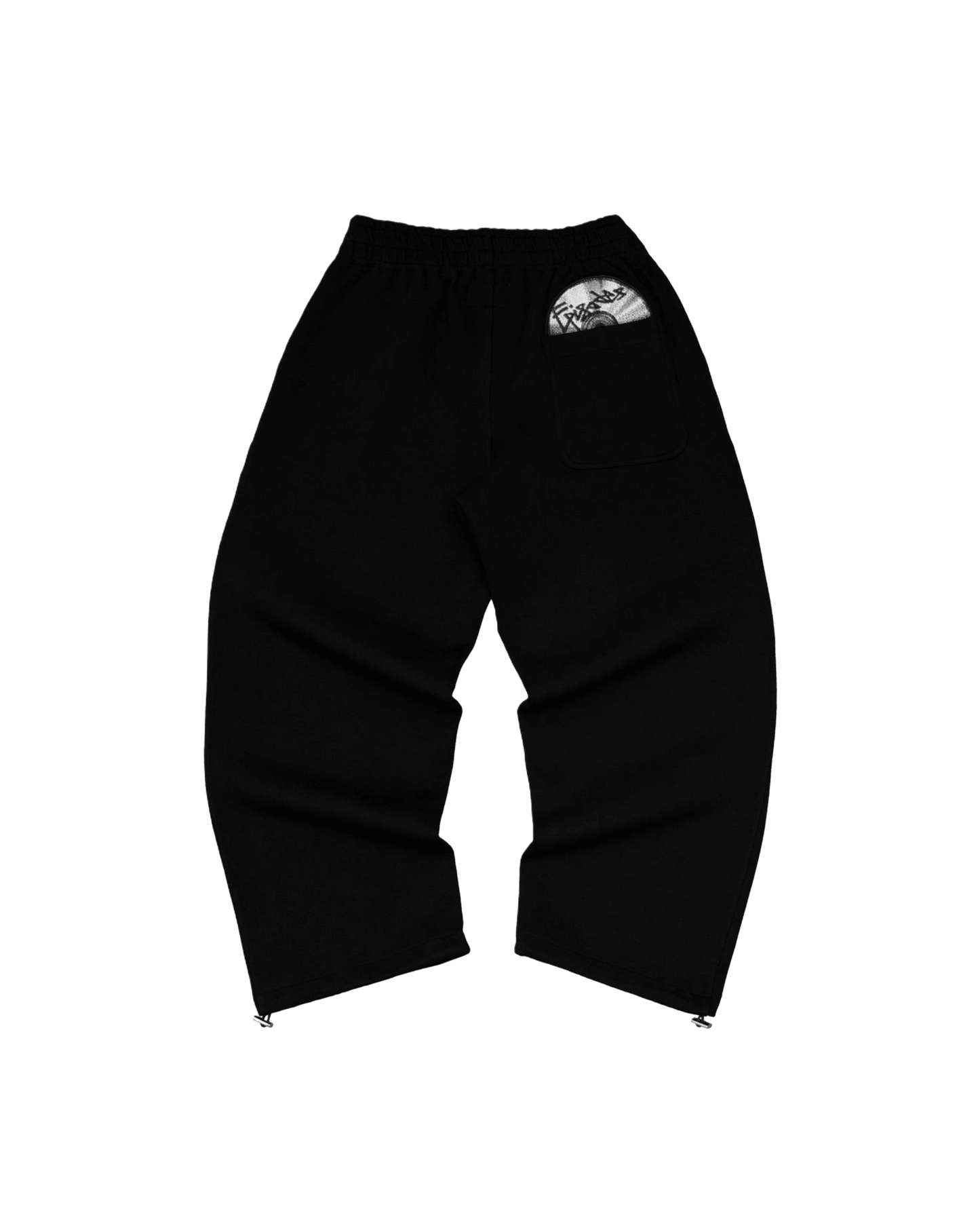 DISC BAGGY JOGGERS - BLACK