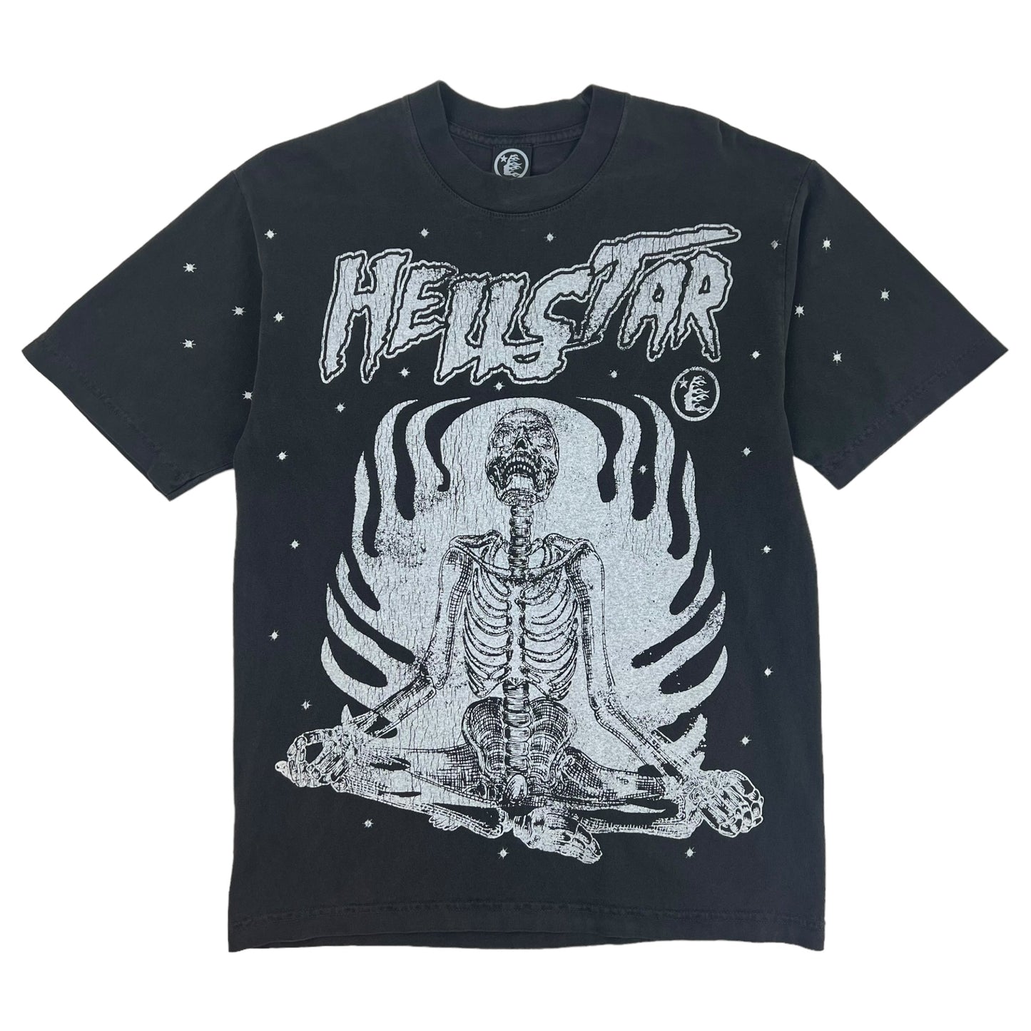 HELLSTAR T-SHIRT - FIRE SKELETON - BLACK