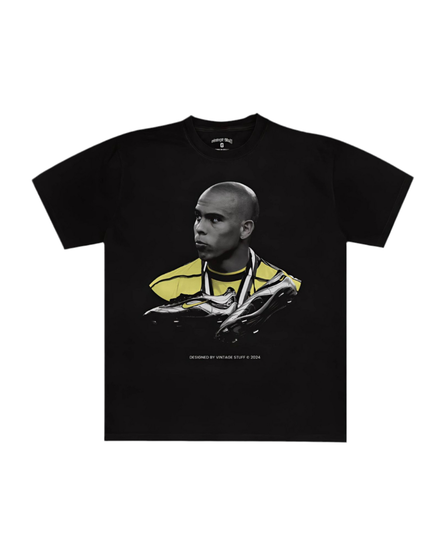 RONALDO R9 T-SHIRT - BRAZIL NIKE - BLACK