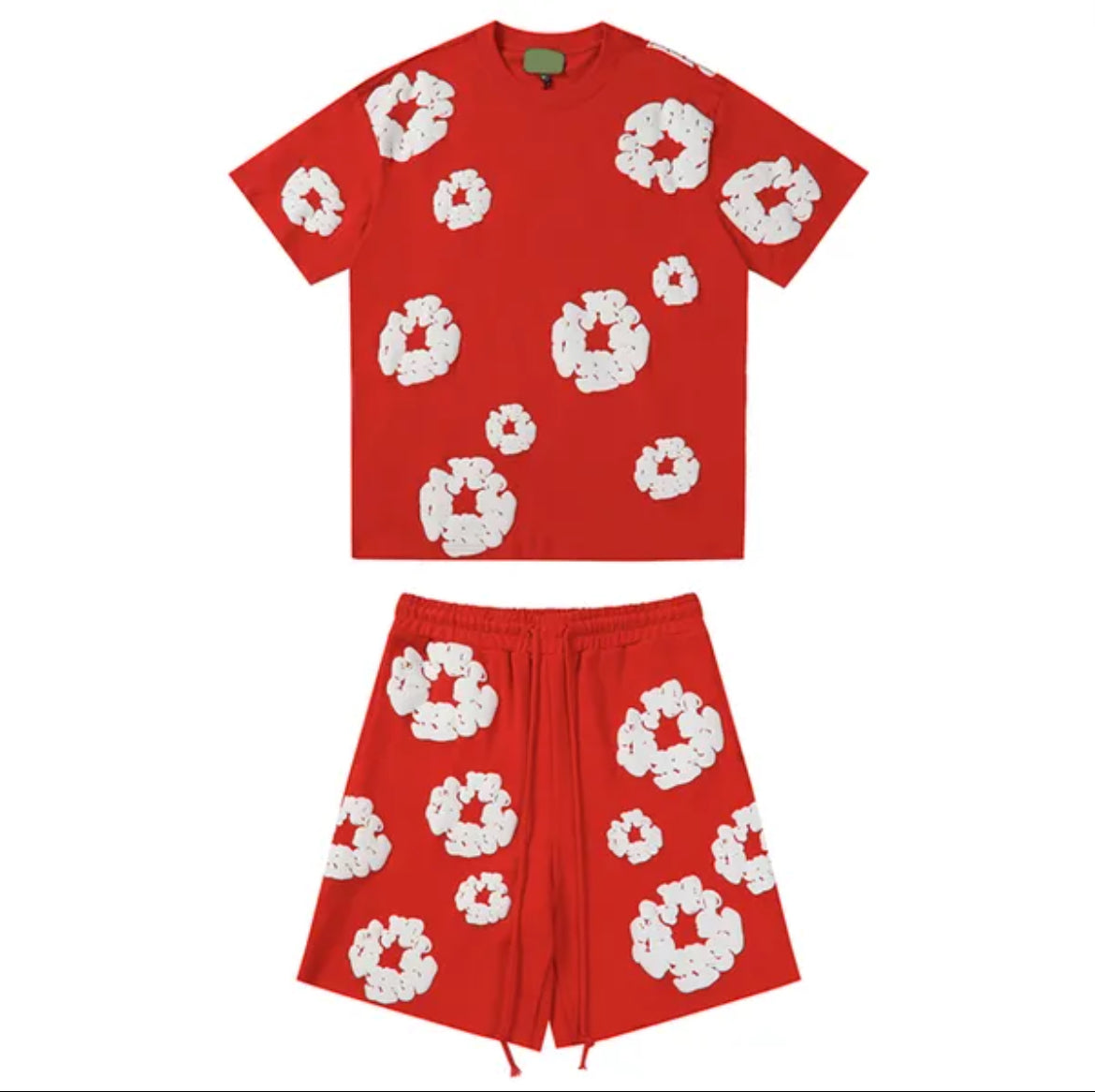 Flower Tear Set: Red