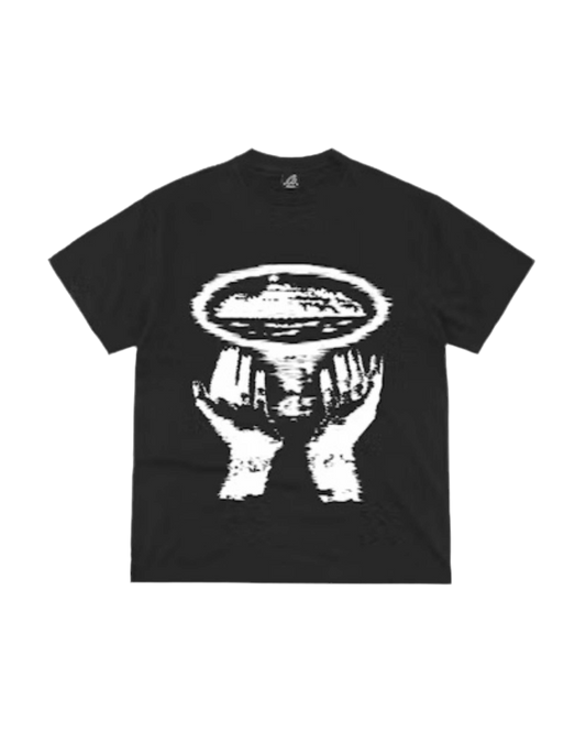 CORTIEZ T-SHIRT- HAND GLITCH EFFECT - BLACK