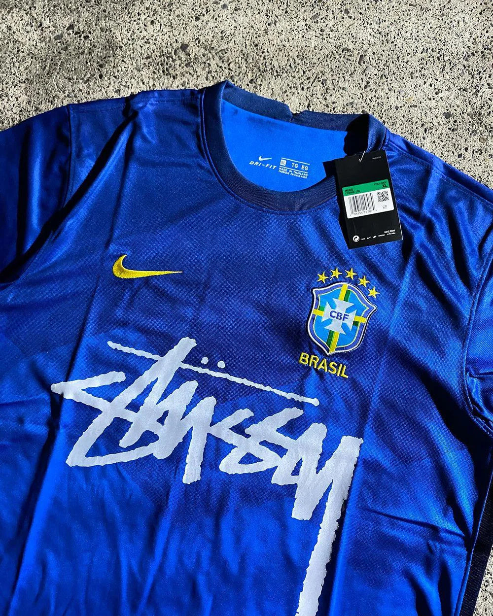 STÜSSY X “BRAZIL” JERSEY - 20/21 BLUE