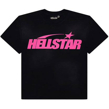 HELLSTAR T-SHIRT - PINK FLAME - BLACK