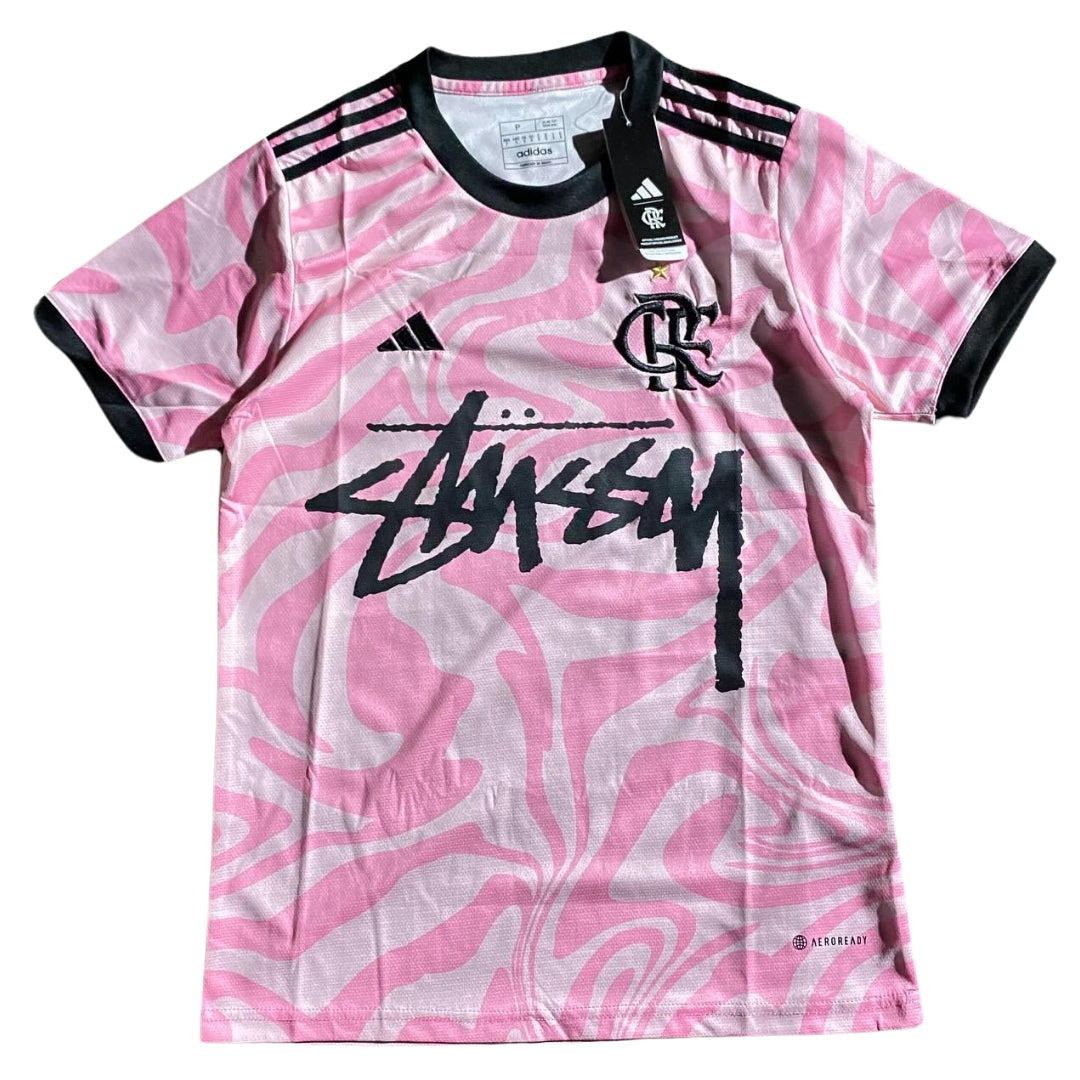 Stüssy X “Flamengo” Jersey- Pink