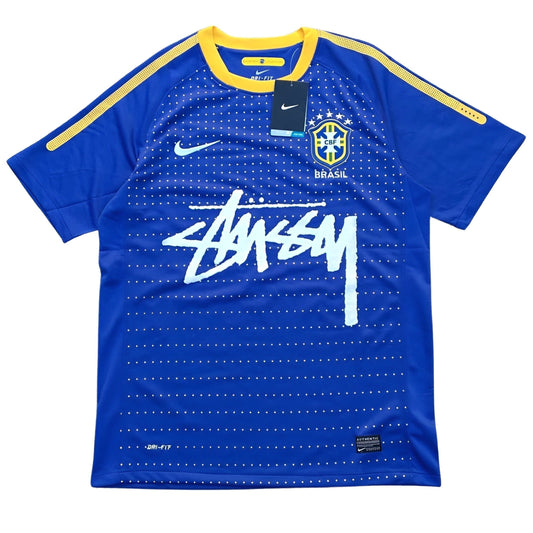 Stüssy X “Brazil” Jersey- Blue
