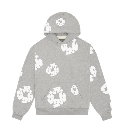 DENIM TRS HOODIE - GREY