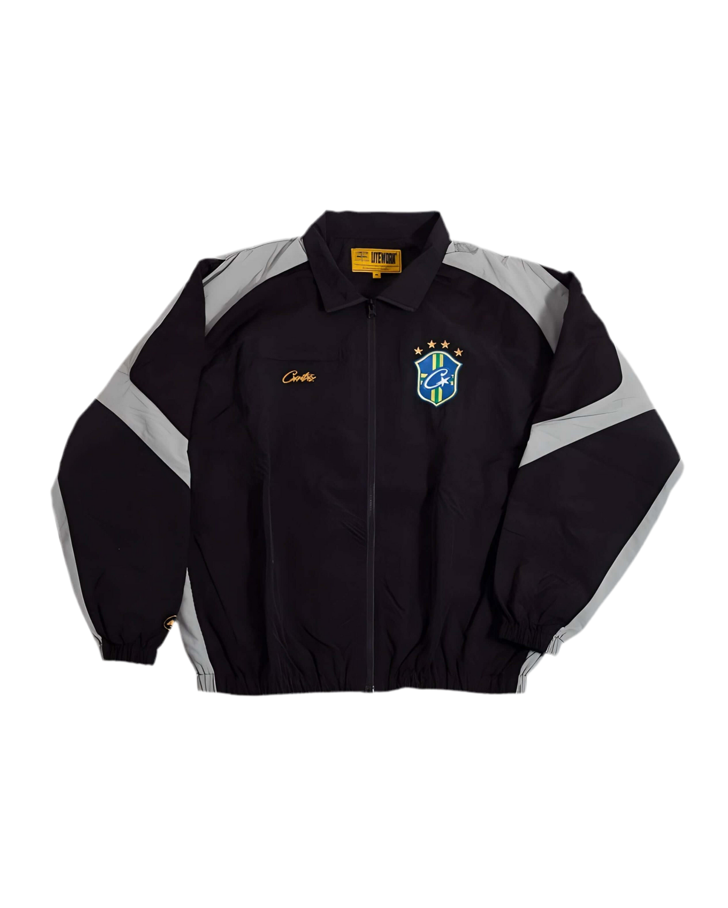 STÜSSY X CORTIEZ COAT- NATIONAL BRAZIL - BLACK