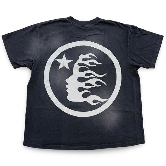 HELLSTAR T-SHIRT - SILVER FLAME - BLACK