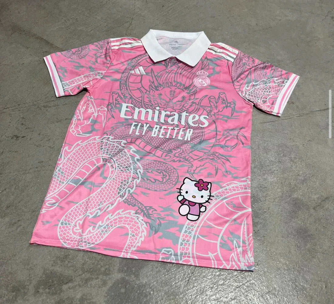 HELLO KITTY X REAL MADRID JERSEY - PINK
