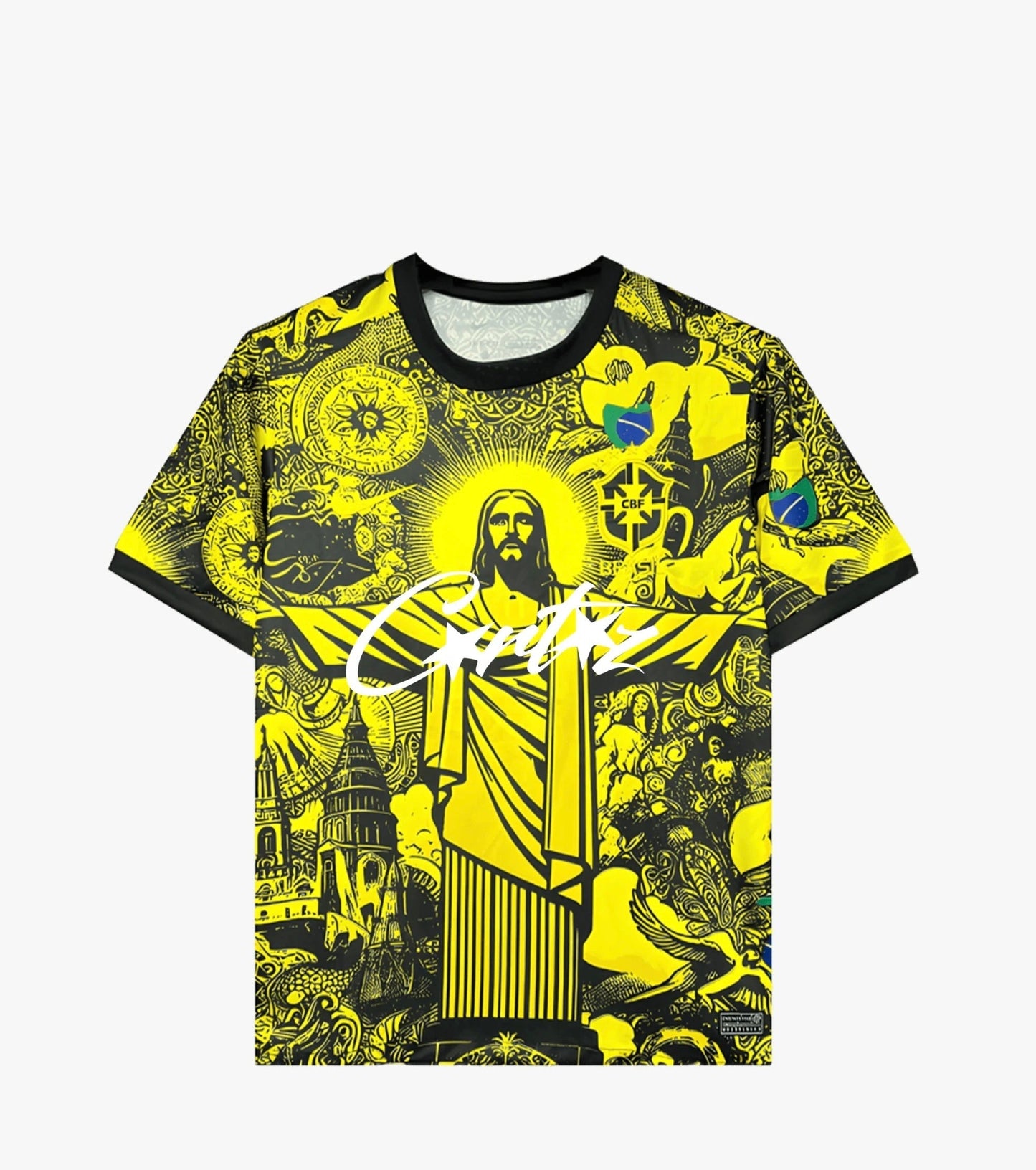 CORTEIZ X “BRAZIL” JERSEY - SPECIAL JESUS EDITION YELLOW