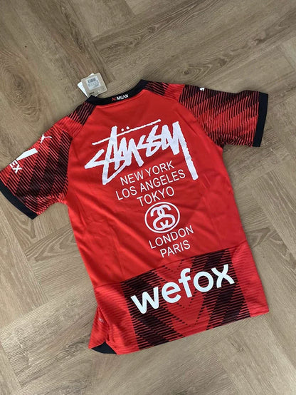 STÜSSY X “MILAN” JERSEY - RED