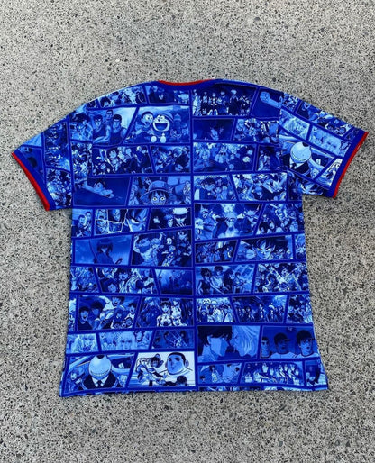 STÜSSY x “JAPAN” JERSEY - ANIME-MIX EDITION BLUE