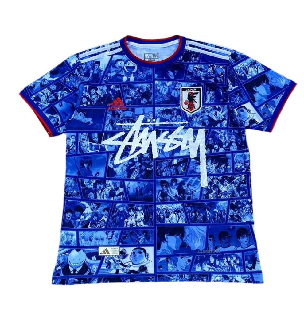 STÜSSY x “JAPAN” JERSEY - ANIME-MIX EDITION BLUE