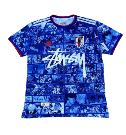 STÜSSY x “JAPAN” JERSEY - ANIME-MIX EDITION BLUE