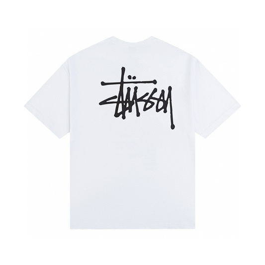 STÜSSY T-SHIRT - LOGO - WHITE