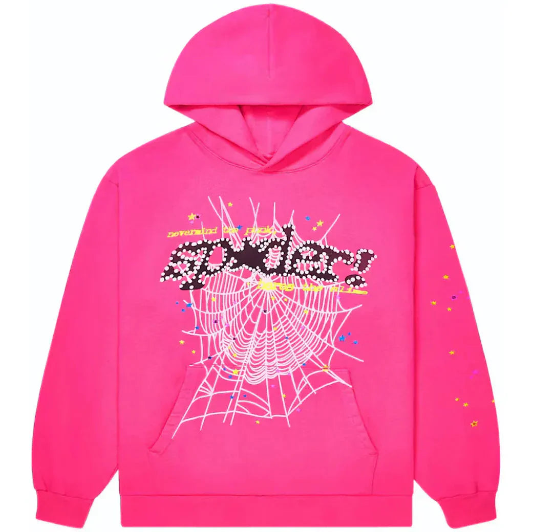 SP5DER WEB HOODIE V2 - PINK