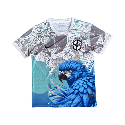 *SALE* BRAZIL JERSEY - SPECIAL  PARROT EDITION GREY